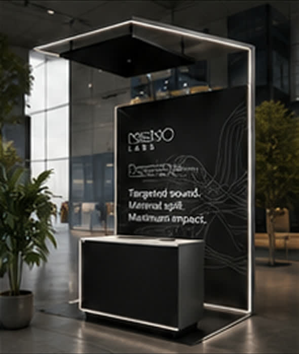 Audio Shower booth — targeted sound